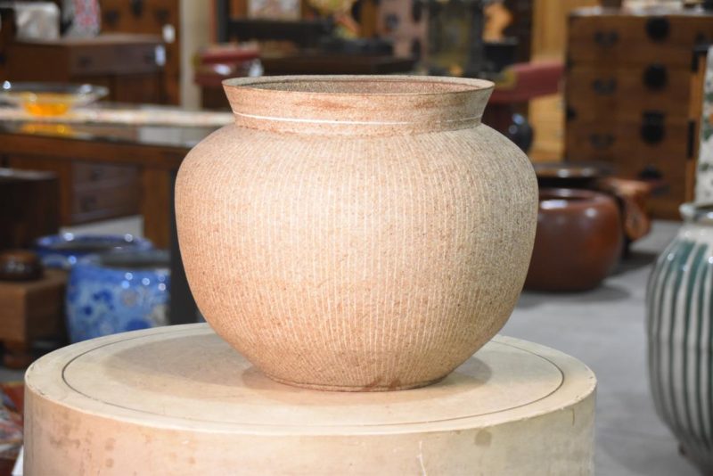 Contemporary Japanese Pottery Vase Width:375mm