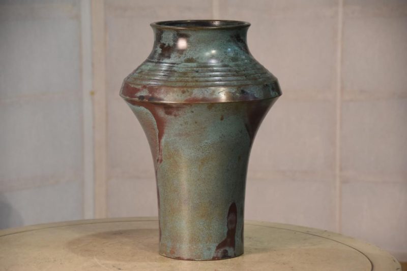 Japanese Seido Bronze Vase Height:290mm - Image 8