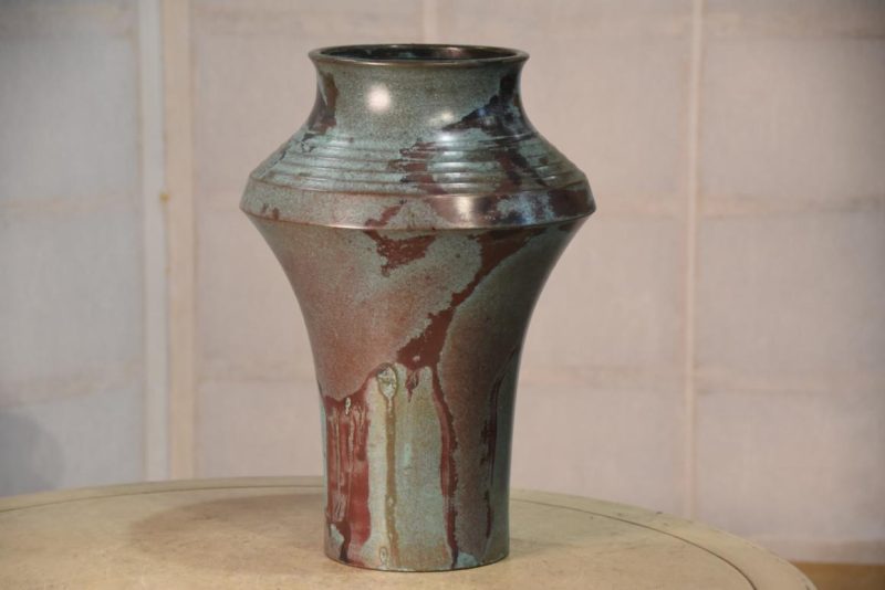 Japanese Seido Bronze Vase Height:290mm - Image 7