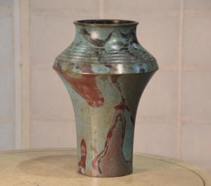 Japanese Seido Bronze Vase Height:290mm