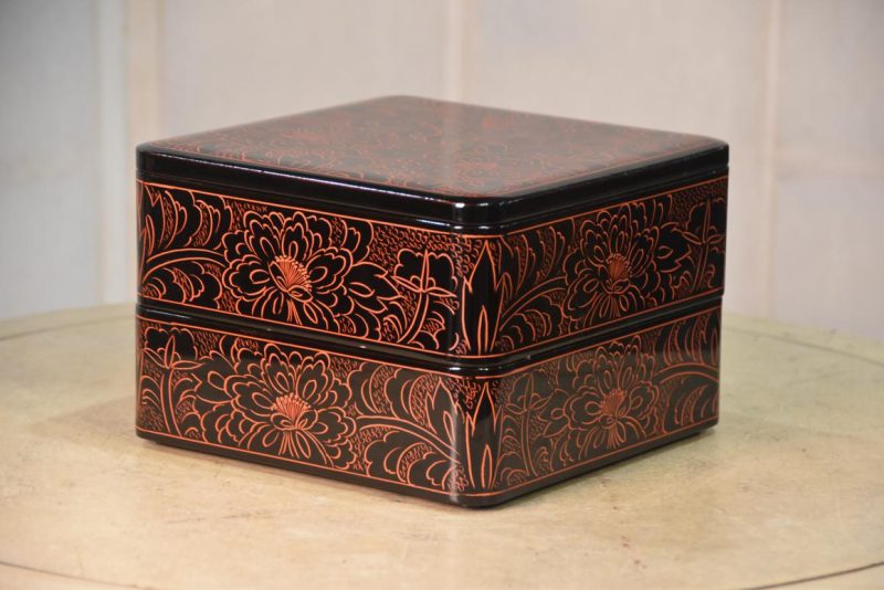 Japanese Lacquered Jubako Width:200mm