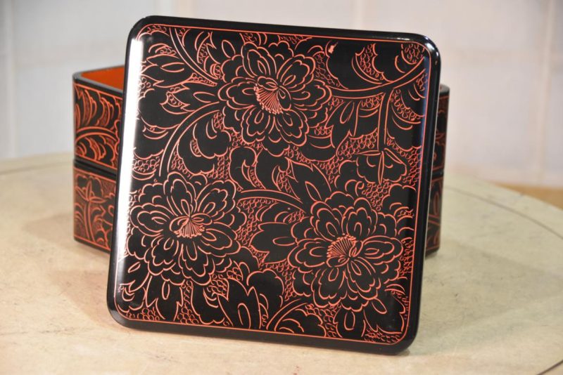 Japanese Lacquered Jubako Width:200mm - Image 5