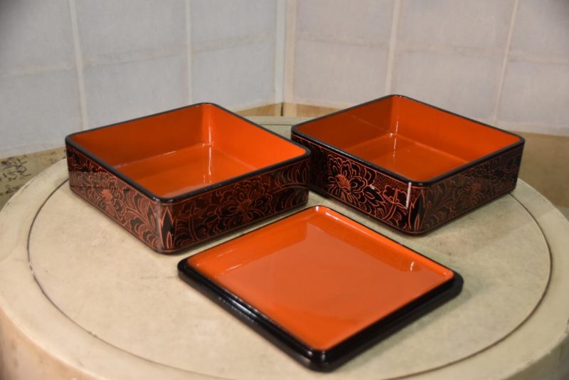 Japanese Lacquered Jubako Width:200mm - Image 4