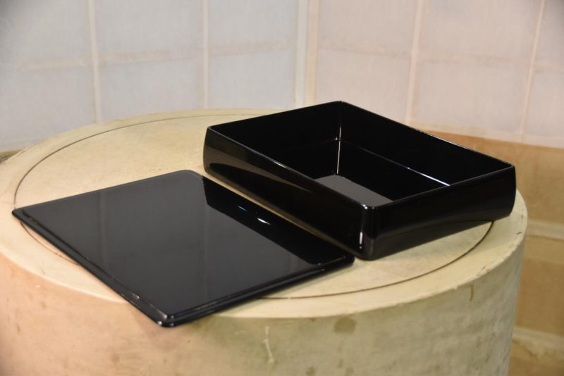 Vintage Japanese Lacquered Letter Box  Tebako Width:295mm - Image 4