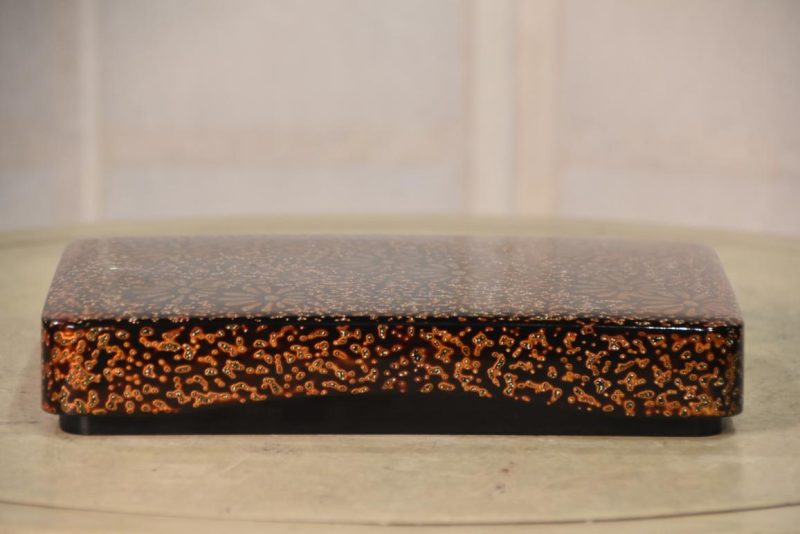 Japanese Wakasa Lacquer Suzuri Bako Writing Box Width:245mm - Image 3
