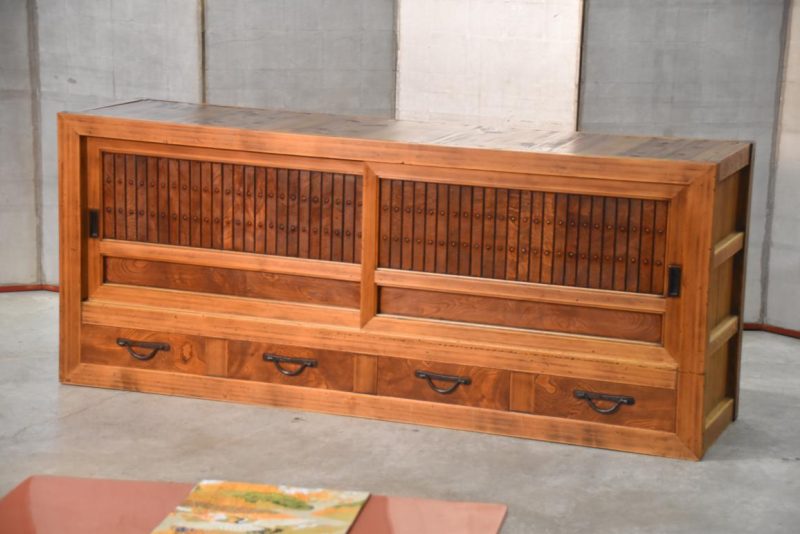 Japanese Mizuya Dansu Low Sideboard Width:1750mm - Image 7
