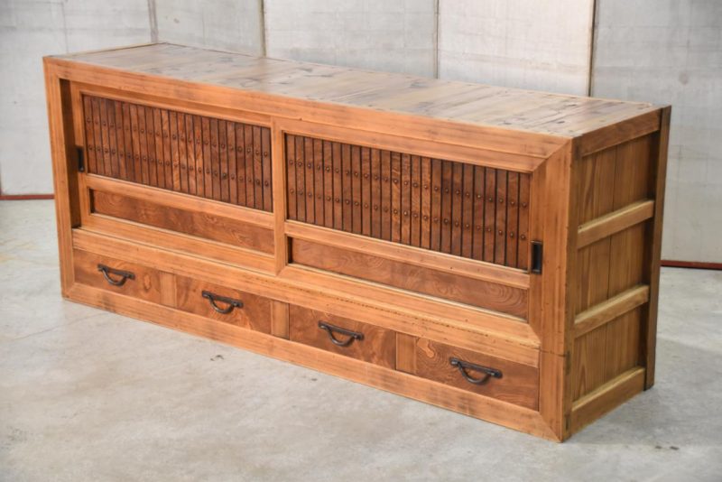 Japanese Mizuya Dansu Low Sideboard Width:1750mm - Image 5