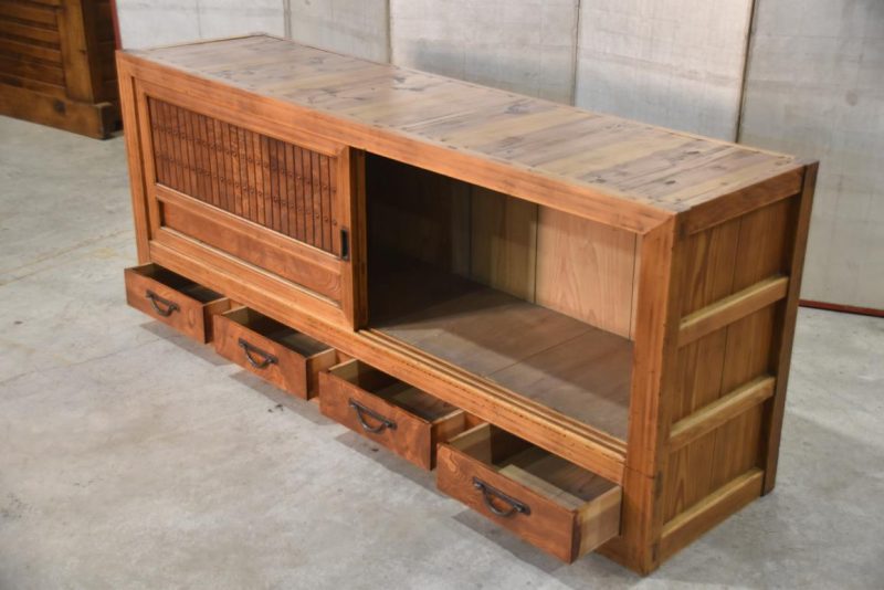 Japanese Mizuya Dansu Low Sideboard Width:1750mm - Image 4