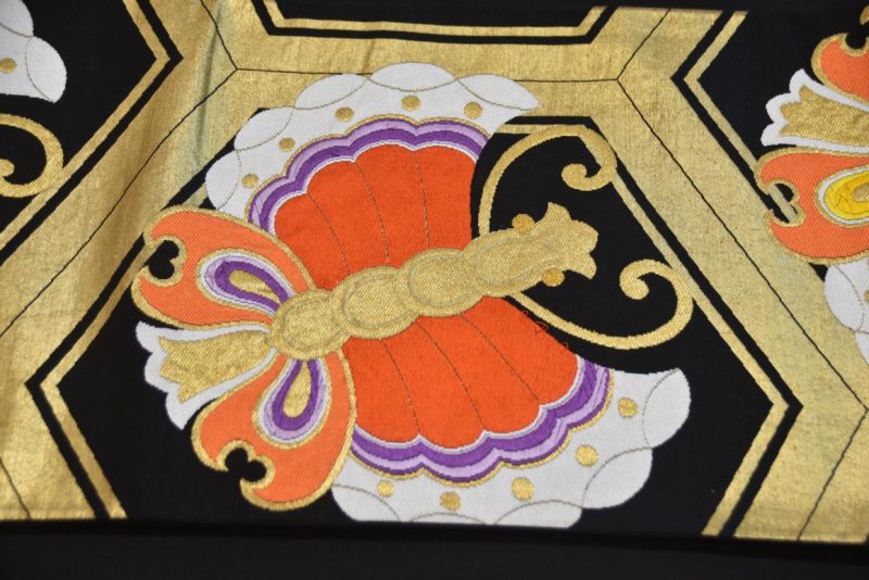 Japanese Obi with Butterfly Design Width:4000mm - Image 6