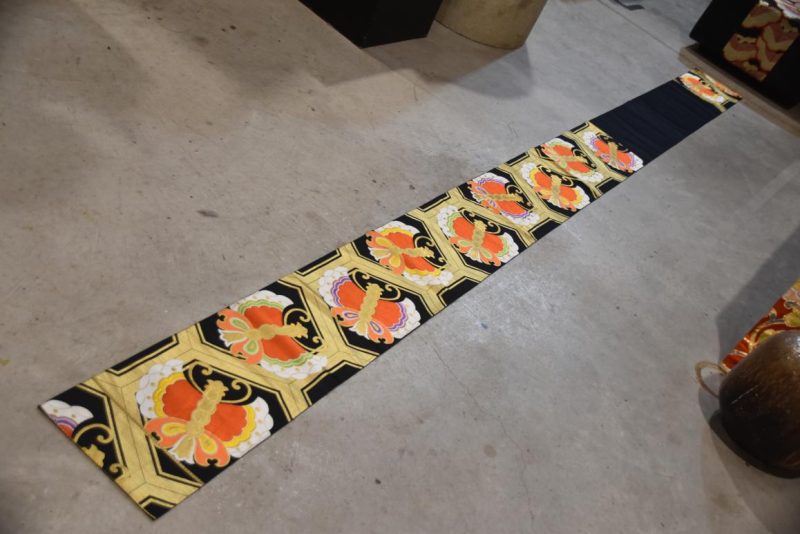 Japanese Obi with Butterfly Design Width:4000mm - Image 4
