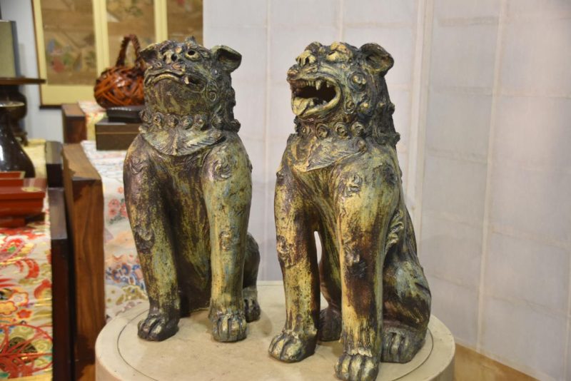 Pair of Japanese Lion Dogs Shishi Height:500mm - Image 5