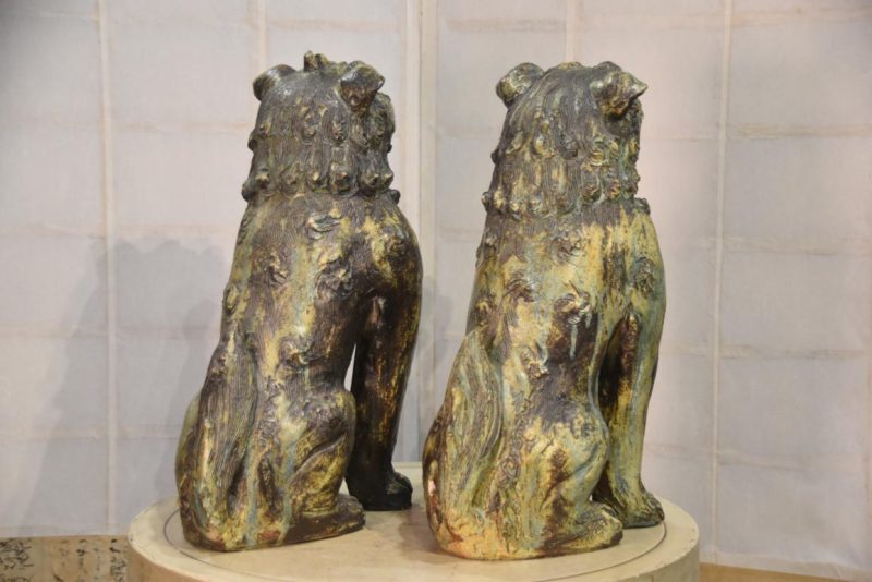 Pair of Japanese Lion Dogs Shishi Height:500mm - Image 4