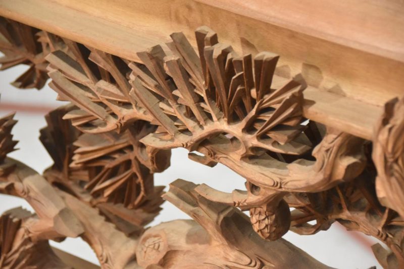 Japanese Carved Wooden Rama Transom Width:1705mm - Image 4