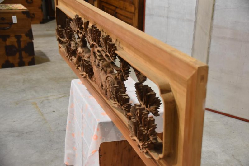 Japanese Carved Wooden Rama Transom Width:1705mm - Image 3