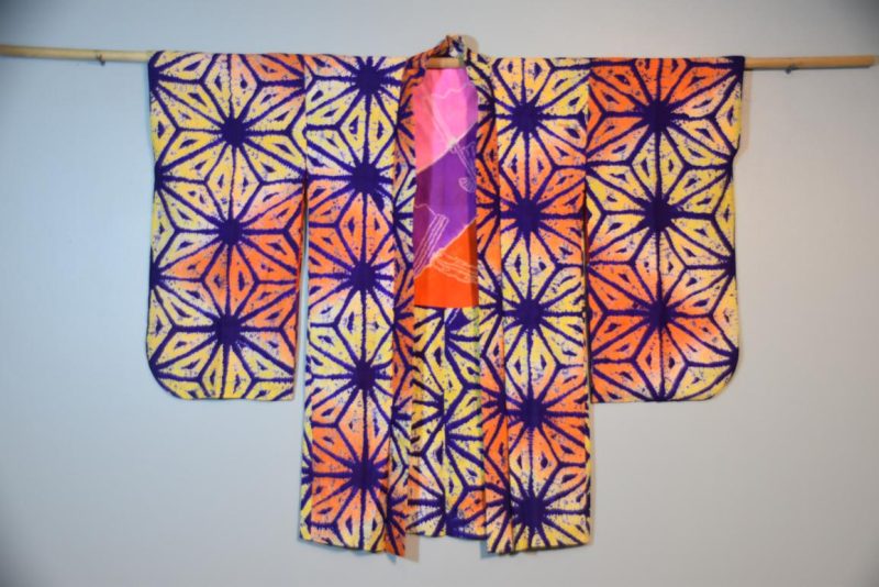 Japanese Vintage Silk Tie-Dye Haori - Image 7