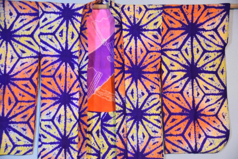 Japanese Vintage Silk Tie-Dye Haori - Image 6