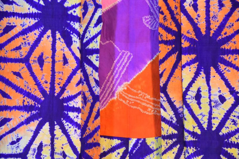 Japanese Vintage Silk Tie-Dye Haori - Image 5