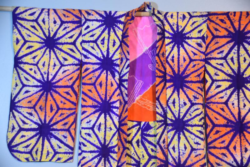 Japanese Vintage Silk Tie-Dye Haori - Image 3