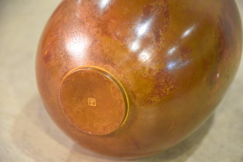 Vintage Murashido Bronze Vase Width:100mm - Image 3