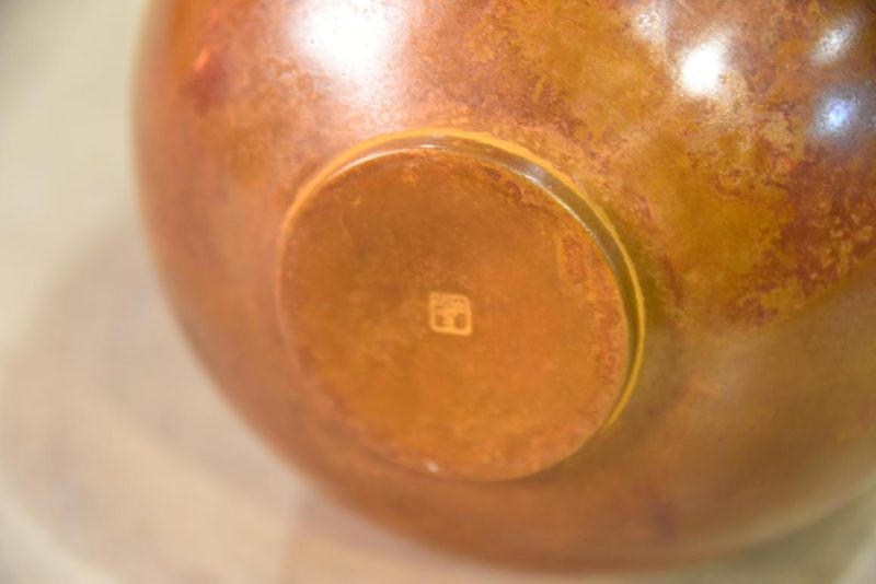 Vintage Murashido Bronze Vase Width:100mm - Image 8