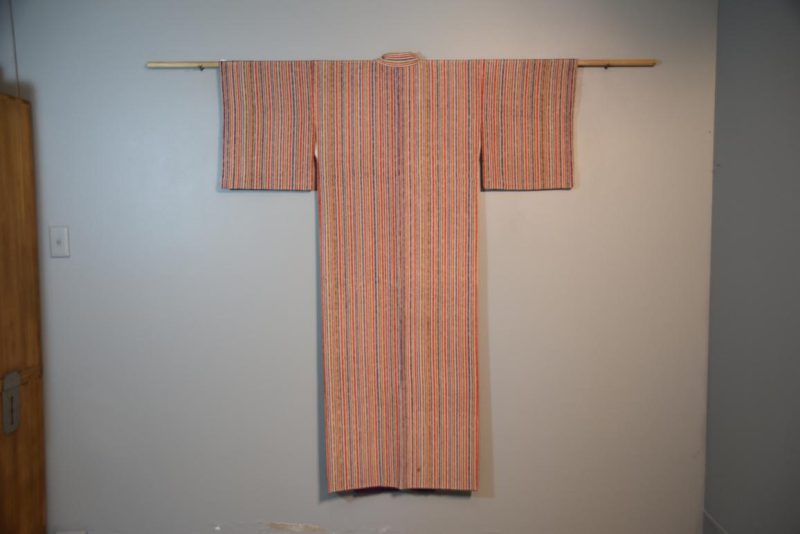 Japanese Silk Striped Kimono