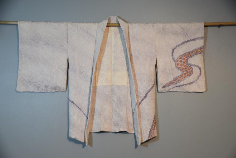 Vintage Silk Shibori Haori - Image 7