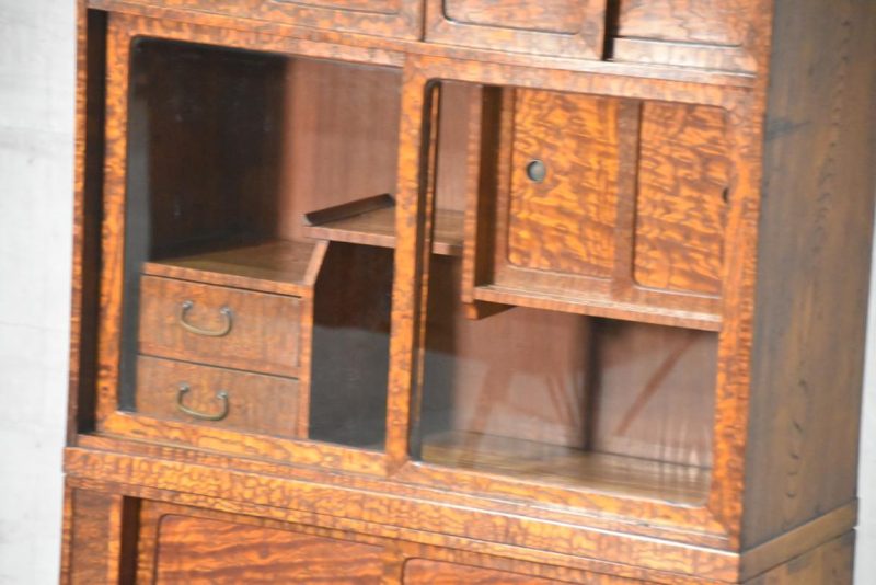 Burled Mulberry Tea Utensil Chest  Width:715mm - Image 12