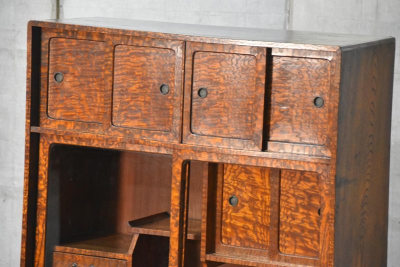 Burled Mulberry Tea Utensil Chest  Width:715mm - Image 11