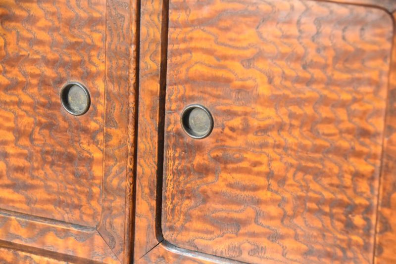 Burled Mulberry Tea Utensil Chest  Width:715mm - Image 9