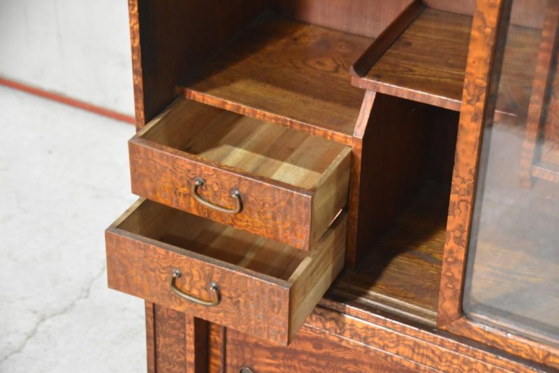 Burled Mulberry Tea Utensil Chest  Width:715mm - Image 7