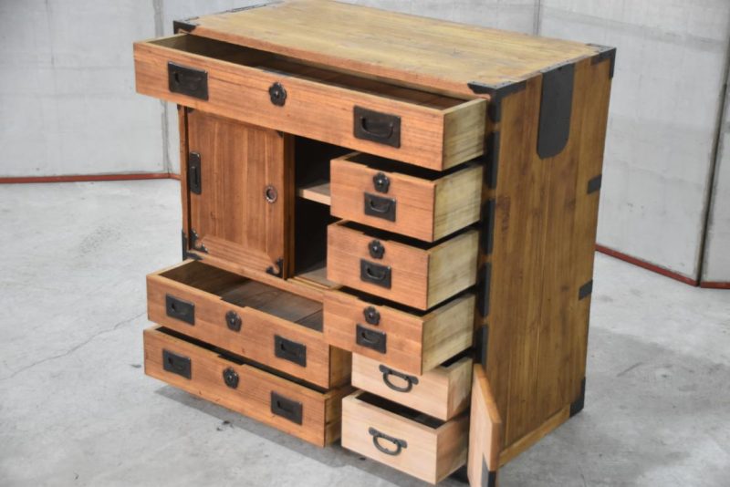 Antique Merchant Chest Width:790mm - Image 5
