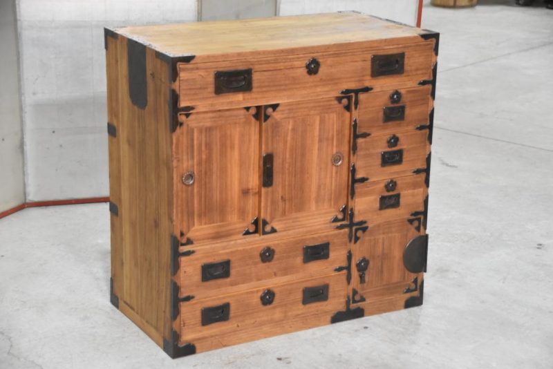 Antique Merchant Chest Width:790mm - Image 11