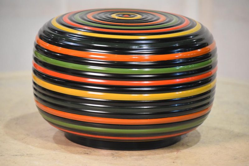 Japanese Spinning Top Design Lidded Container Width:165mm - Image 2