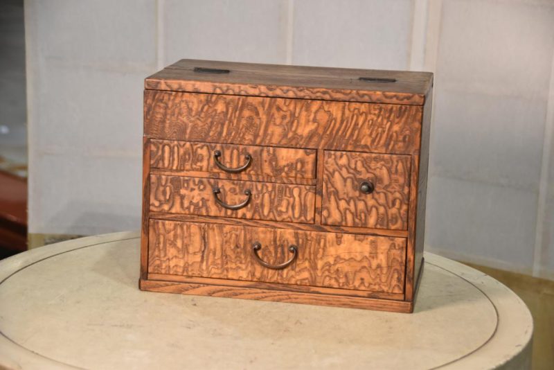 Hari Bako Japanese Vintage Sewing Box Width:293mm - Image 3