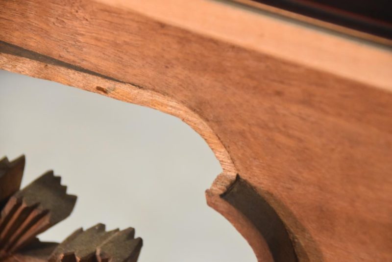 Japanese Carved Wooden Rama Transom with lacquered frame Width:1710mm - Image 5