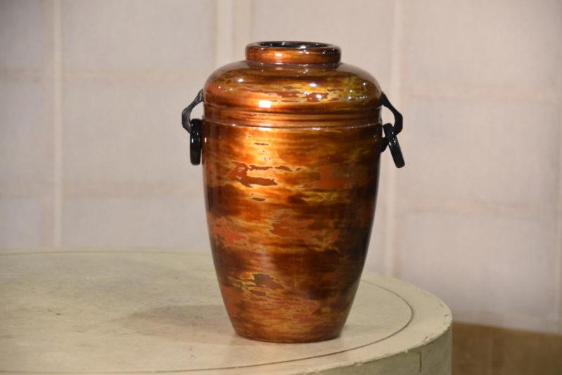 Wakasa Lacquer Vase Width:180mm
