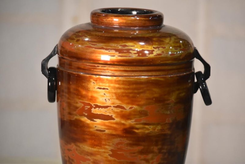 Wakasa Lacquer Vase Width:180mm - Image 6
