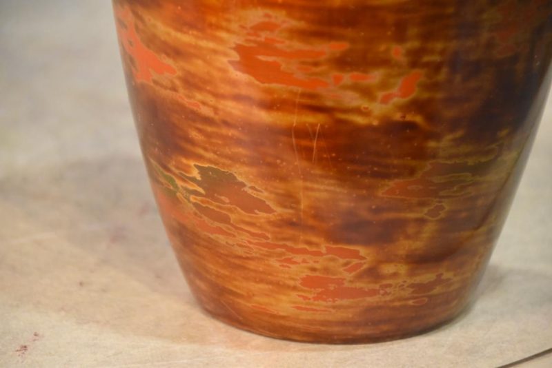 Wakasa Lacquer Vase Width:180mm - Image 5