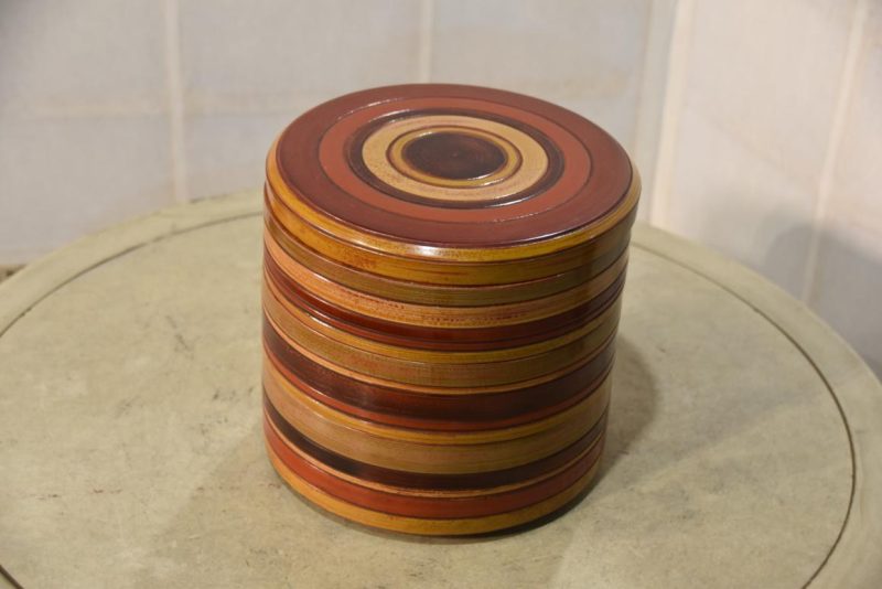 Wooden Jubako... 210 mm's diameter - Image 6