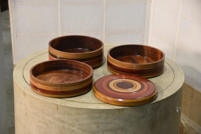 Wooden Jubako... 210 mm's diameter - Image 2