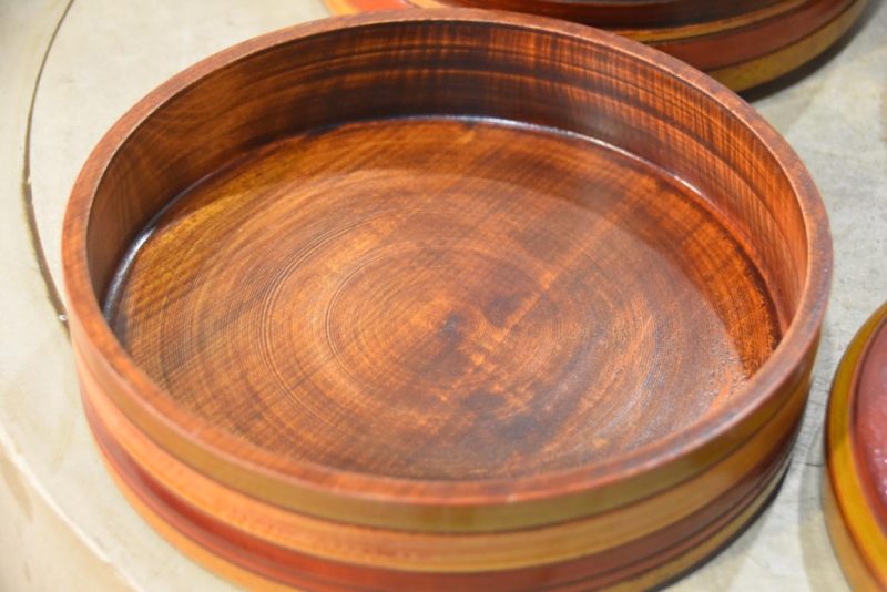 Wooden Jubako... 210 mm's diameter - Image 5