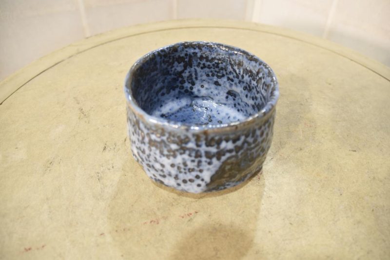 Blue Shino Chawan Tea Bowl - Image 2