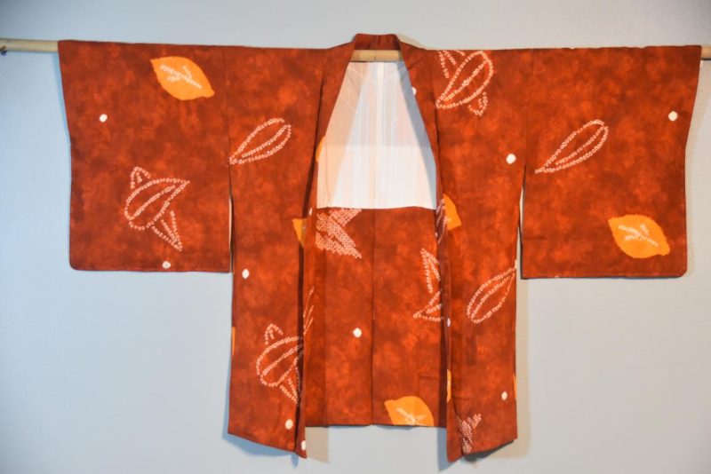 Vintage Silk Shibori (Tie Dye) Haori Jacket - Image 2