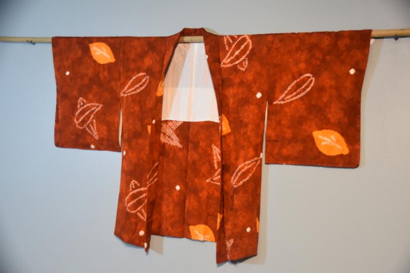 Vintage Silk Shibori (Tie Dye) Haori Jacket - Image 5
