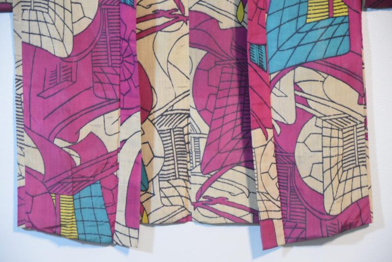 Vintage Japanese Meisen Silk Haori Jacket - Image 8