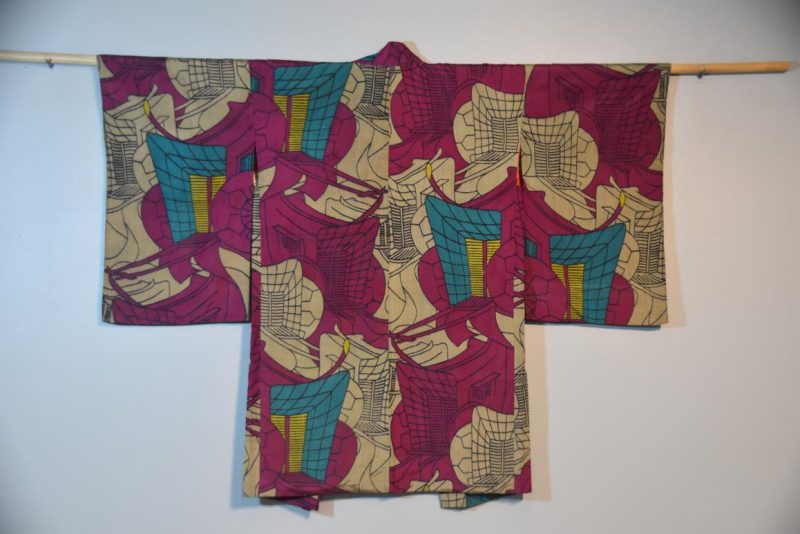 Vintage Japanese Meisen Silk Haori Jacket - Image 6
