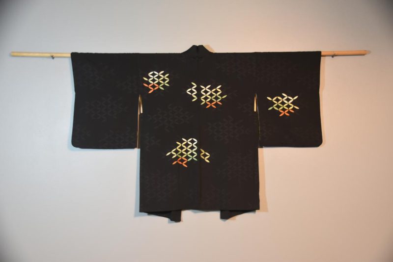 Japanese Vintage Silk Jacquard Haori Jacket