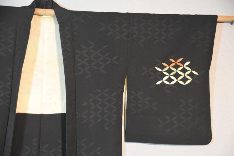 Japanese Vintage Silk Jacquard Haori Jacket - Image 6