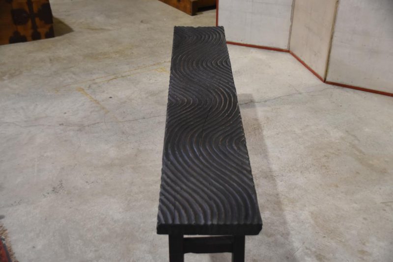 Filipino Wooden Wave Bench Width:1800mm - Image 7