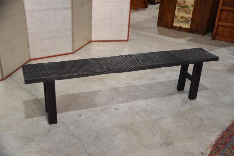 Filipino Wooden Wave Bench Width:1800mm - Image 6